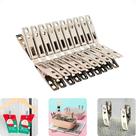 2X Prendedor Pregador Roupas Alimentos Artesanato Inox 40 Pe