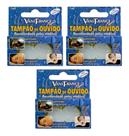 2X Protetor De Ouvido Silicone 3 Pares Natação Barulho Dormi