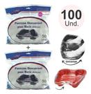 2X Protetor Descartável Plástico De Bacia Pedicure 100 Unida