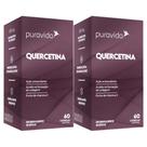 2x Quercetina Vitamina C Puravida 60 Caps Sem Sabor