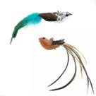 2x Refil Pássaro Brinquedo Varinha Ventosa Gato Interativo