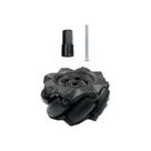 2x Roda Mecanum Omnidirecional Robô / Motor 48mm - Preto