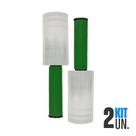 2x Rolo Filme Plástico Stretch 10cm x 120m Com Cabo Aplicador Giratório