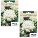 2X Sementes de Couve-Flor Bola de Neve (Inverno) TOPSEED