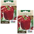 2X Sementes de Pimentão Quadrado Vermelho TOPSEED