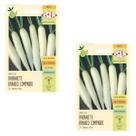2X Sementes de Rabanete Branco Comprido ISLA