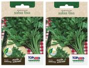 2X Sementes De Salsa Lisa TOPSEED