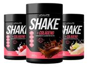 2X Shake Com Colágeno Zero Açúcar Sem Glúten Kit 3 Unidades