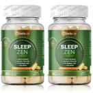 2x Sleep Zen 60comp Maracuja B12 Zero Açucar Triptofano Sono Relax 30 Noites