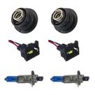 2x Soquete E 2x Conector 2x Lâmpada S.b Mb 1620/cargo/volks