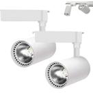 2x Spot Luminária Led Trilho Eletrificado Branca 7w 3500k 2x Spot Luminária Led Trilho Eletrificado Branca 7w 3500k