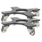 2X Suporte Alum. Invisível 21cm 4 Rodas até 140kg TECH PLANT