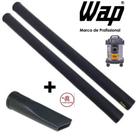 2x Tubo Extensor Prolongador 43cm + 1 Bico de Canto e Fresta 15cm Aspirador de Pó Wap GTW 12 Inox