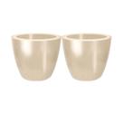 2X Vaso Classic Redondo 26 (11L) Areia NUTRIPLAN