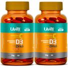 2x Vitamina C 1000mg + D3 2000ui + Zinco 29,59mg 60 Cáps - Uvits