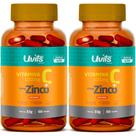 2x Vitamina C 1000mg Zinco 10mg 60 Cápsulas Uvits - 120 capsulas