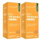 2x Vitamina D3 K2 Sabor Limão Em Frasco De 1cc Limão