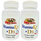 2x Vitamina K2 + Vitamina D3 60 Cápsulas 500mg - Rei Terra