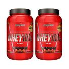 2x Whey 100% Pure Pote 900g Chocolate - Integralmedica