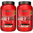 2x Whey 100% Pure Pote 900g Cookies and Cream Integralmedica