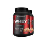 2x whey protein de doce de leite 900g hf suplements