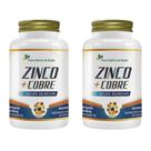 2x Zinco + Cobre Quelato 60 Cápsulas 500mg flora nativa do brasil
