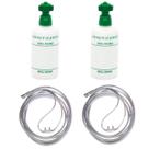 2x2 kit Copo Umidificador cânula de Silicone Medicinal salter labs cilindro de Oxigênio anvisa Fg