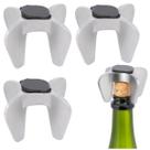 3 Abridores De Garrafa Chamapanhe Antiderrapante 6,5cm Inox