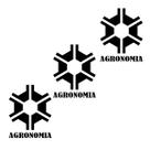 3 Adesivo Curso Agronomia 15 cm X 12 cm - Preto