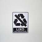 3- Adesivos Preto p/ Coleta Seletiva "Lixo Comum" S5LC - 3 unidades