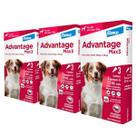 3 Advantage Max 3 Cães 10 A 25kg Total 9 Pipetas 3 Advantage Max 3 Cães 10 A 25kg Total 9 Pipetas