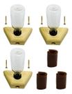 3 Alimentador Para Abelhas Sem Ferrão + 3 Rolinhos De Cera