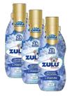 3 Amaciante Concentrado Algodão Zulu Perfumes Coala 500ml