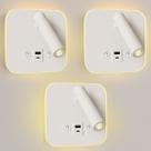 3 Arandela Spot Led Foco Móvel Usb E Usb-c Cabeceira Bet83