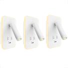 3 Arandela Spot Leitura Foco Móvel Led Interruptor USB Bet79