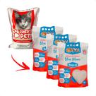 3 Areia Bentonita Esférica Premium Great Pets Para Gatos 4kg