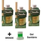3 Aromatizante Ambiente Luz Aroma Difusor Palito Perfume Casa 280ml Cheirinho Ar Cheiroso - Envio Já