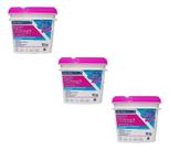 3 Baldes De Cloro Multiação Piscina 10kg Oxy Power 5 Em 1