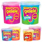 3 Baldes Doce Brinquedos Slime Color Gelelé 457g Cores Variadas