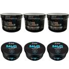 3 Balm Pós-barba 100g + 3 Gel Ultra Fixação Long Barber 300g