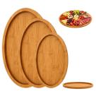 3 Bandeja Madeira Oval Premium Servir Petiscos P M G