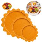 3 Bandejas Prato Redonda Ondulada Decorativa de Mesa PMG 3 Bandejas Prato Redonda Ondulada Decorativa de Mesa PMG