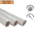 3 Barras 13mm c/ 30cm + 6 Ponteiras Italianas - Passaros Bird Gaiola Viveiro