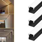 3 Barras Perfil De Led Sobrepor 17x14mm 1m Difusor 3m