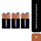 3 Bateria 9v Alcalina Duracell Pilha Original