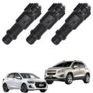 3 Bico Injetores Onix Tracker 1.0 Flex 3CC Aspirado 25199309