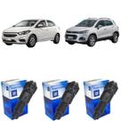 3 Bicos Injetor Onix Tracker 1.0 2011 a 2019 25199309 Delphi
