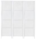 3 Biombo Pintado Reto Com Pés Folha Painel Mdf Divisor Divisória Separador De Ambiente Branco Ou Preto Vários Modelos