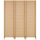 3 Biombo Reto Com Pes Folha Painel Mdf Cru Divisor Divisória Separador De Ambiente Vários Modelos