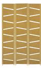 3 Biombo Slim Reto Com Pés Folha Painel Mdf Cru Divisor Divisória Separador De Ambiente Vários Modelos